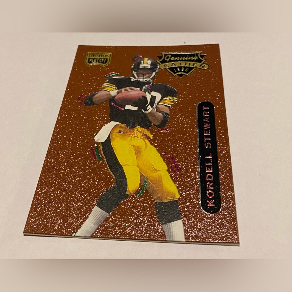 Kordell Stewart 1996 Playoff Contenders Genuine Leather vintage collectible